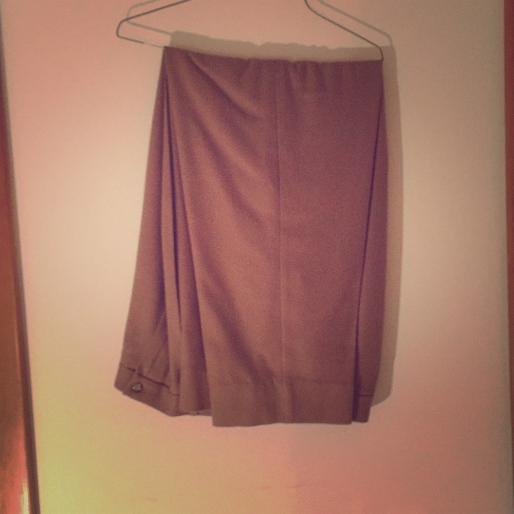 Vintage Wool fully lined brown high waisted pants